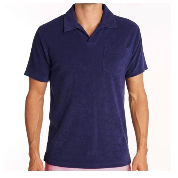 Criquet Shirts Nwt Criquet Polo New Terry Cloth Navy Extra Large